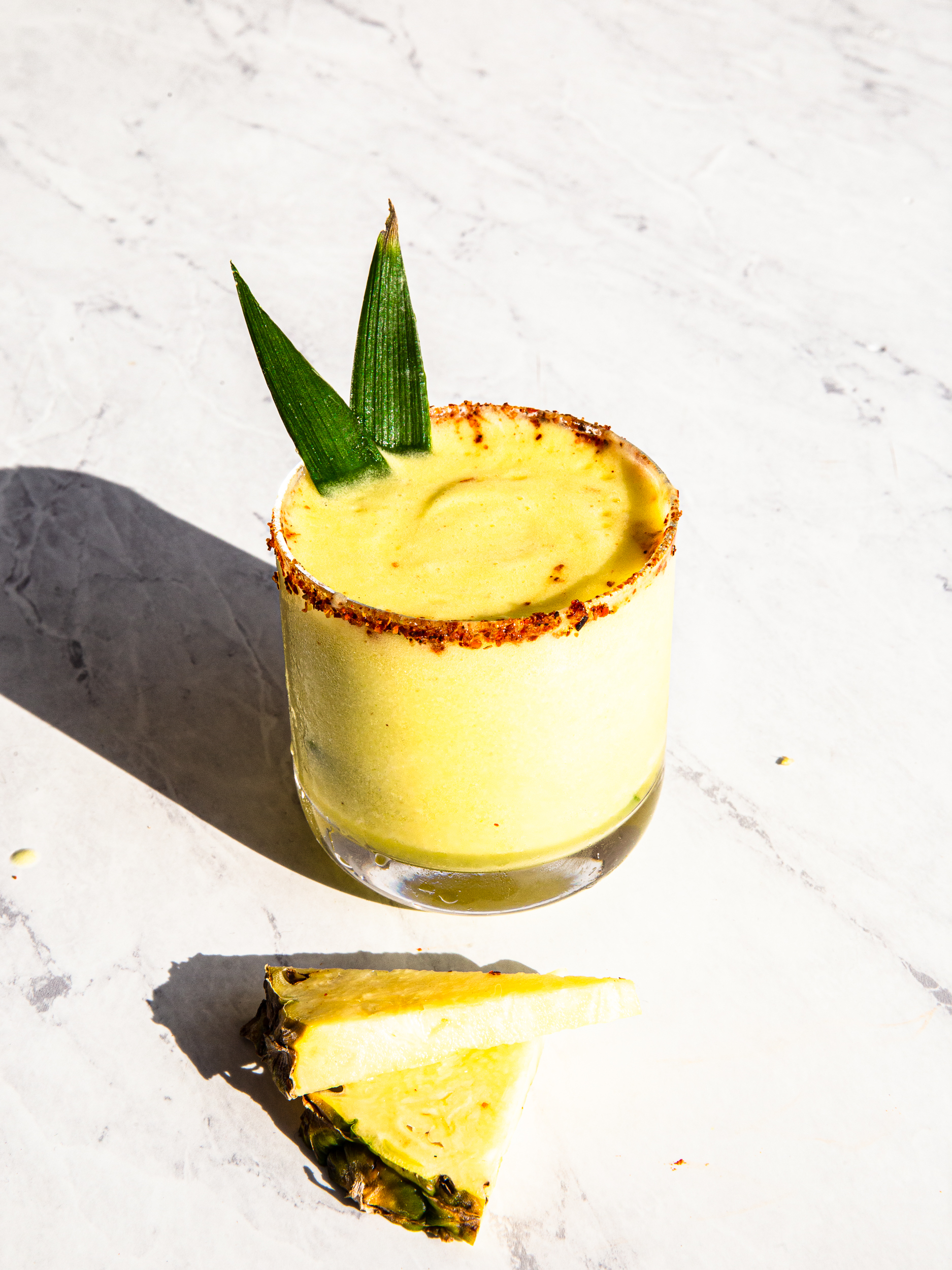 Frozen Pineapple Margaritas - A Saucy Kitchen